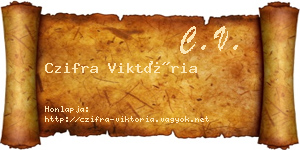 Czifra Viktória névjegykártya