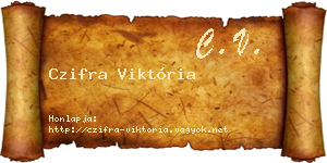 Czifra Viktória névjegykártya