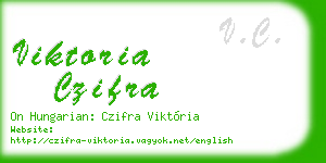 viktoria czifra business card